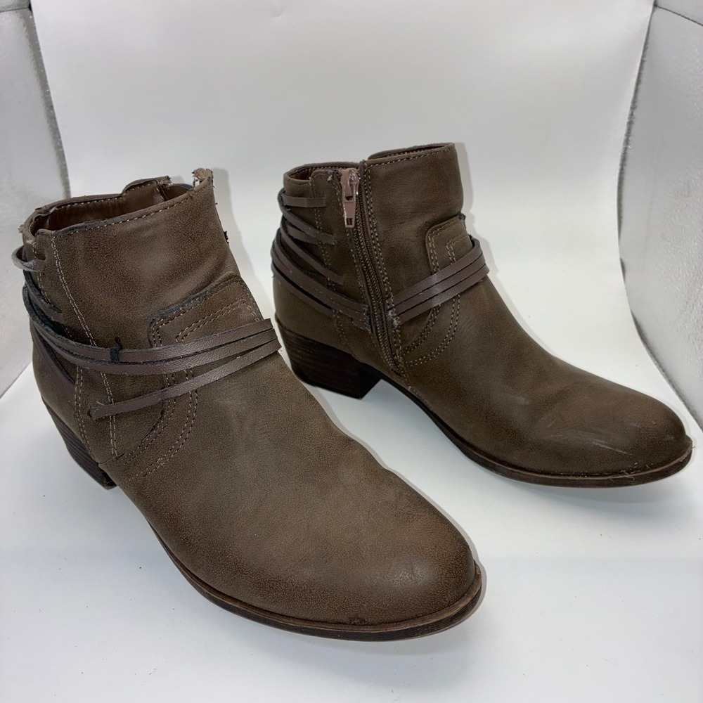 Madden‎ Girl Strappy Caged Ankle Boots Booties Size 6.5